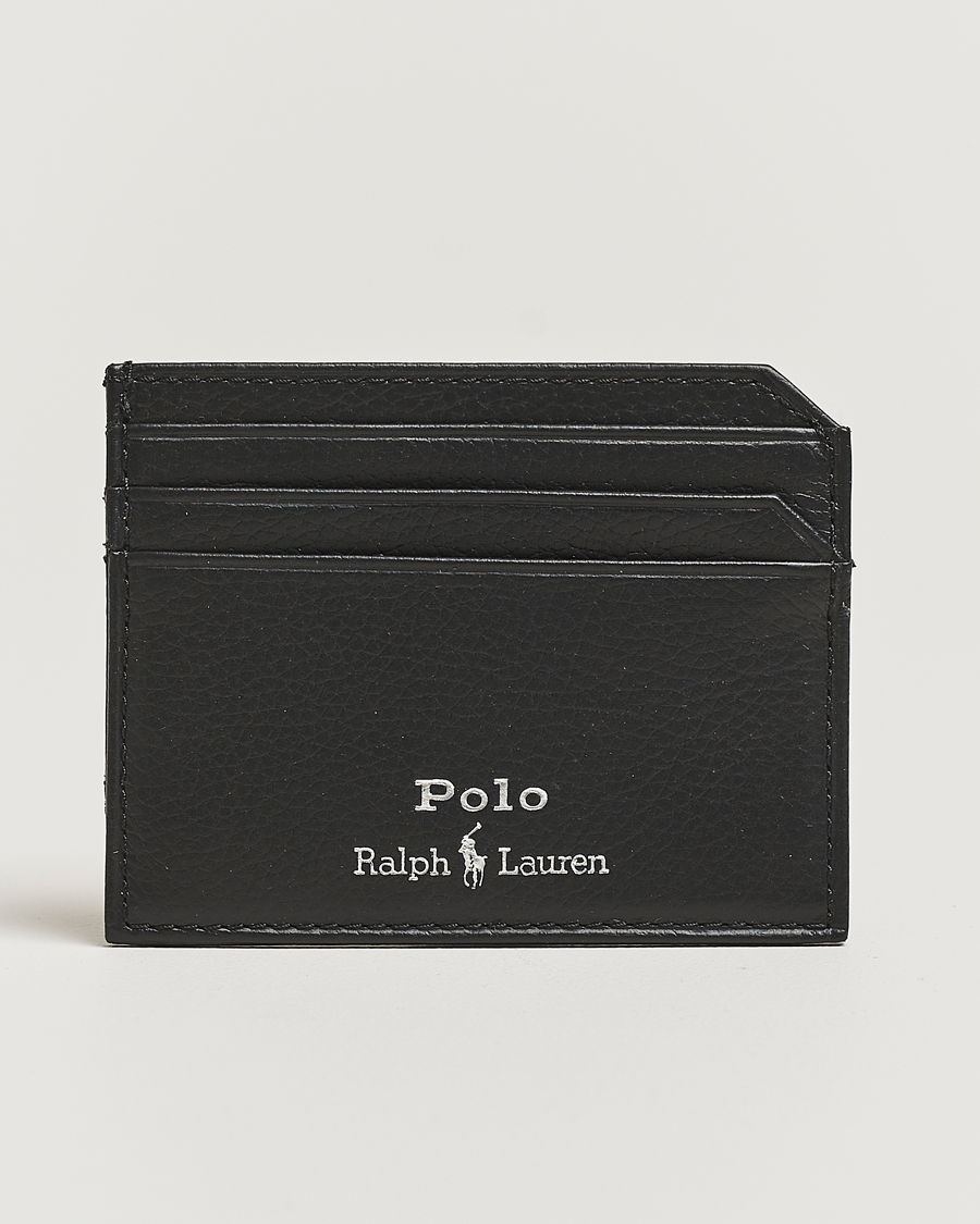 Herren | Geldbörsen | Polo Ralph Lauren | Card Holder Pebble Leather Black