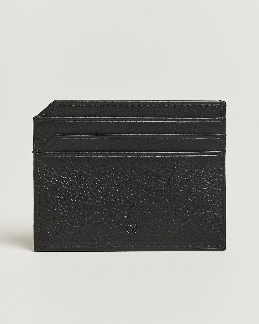 Herren | Geldbörsen | Polo Ralph Lauren | Card Holder Pebble Leather Black