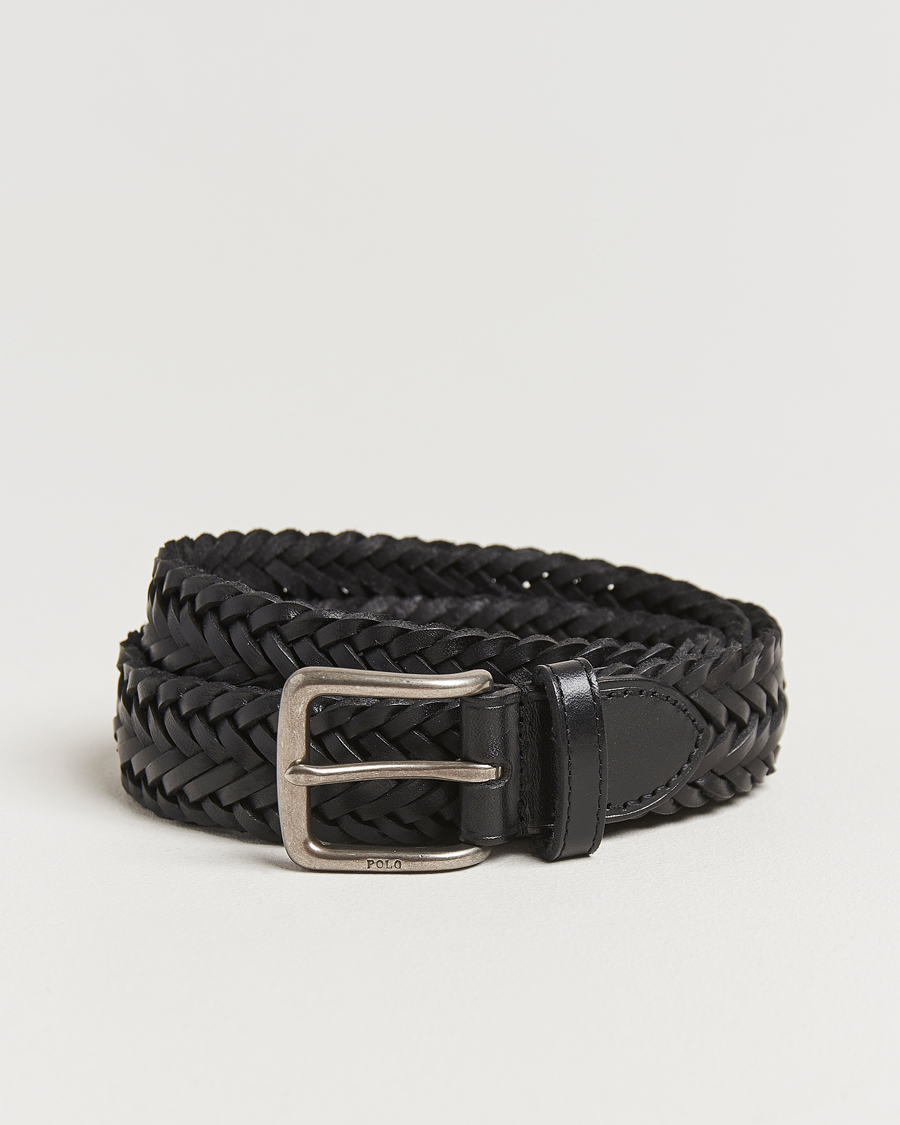Herren | Gürtel | Polo Ralph Lauren | Braided Leather Belt Black