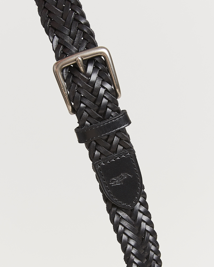 Herren | Gürtel | Polo Ralph Lauren | Braided Leather Belt Black