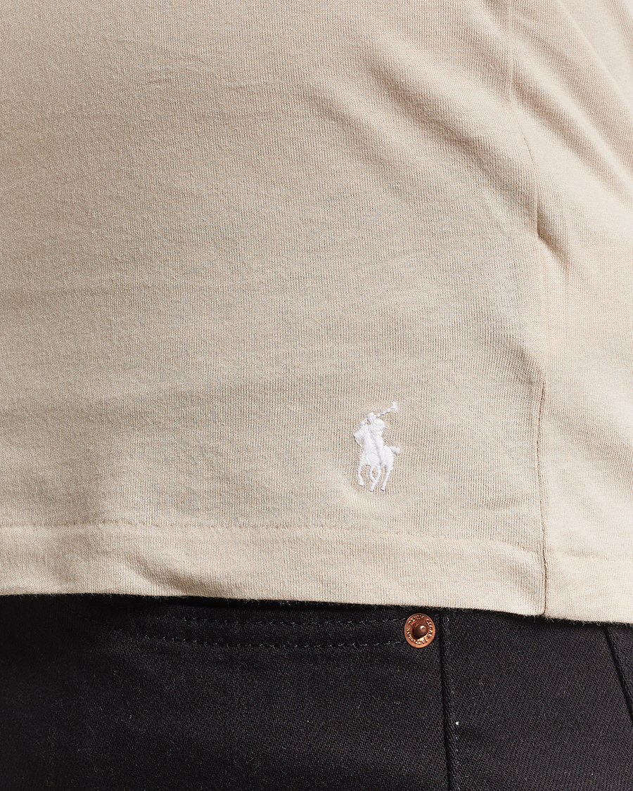 Herren | T-Shirts | Polo Ralph Lauren | 3-Pack Crew Neck T-Shirt Black/Grey/Khaki