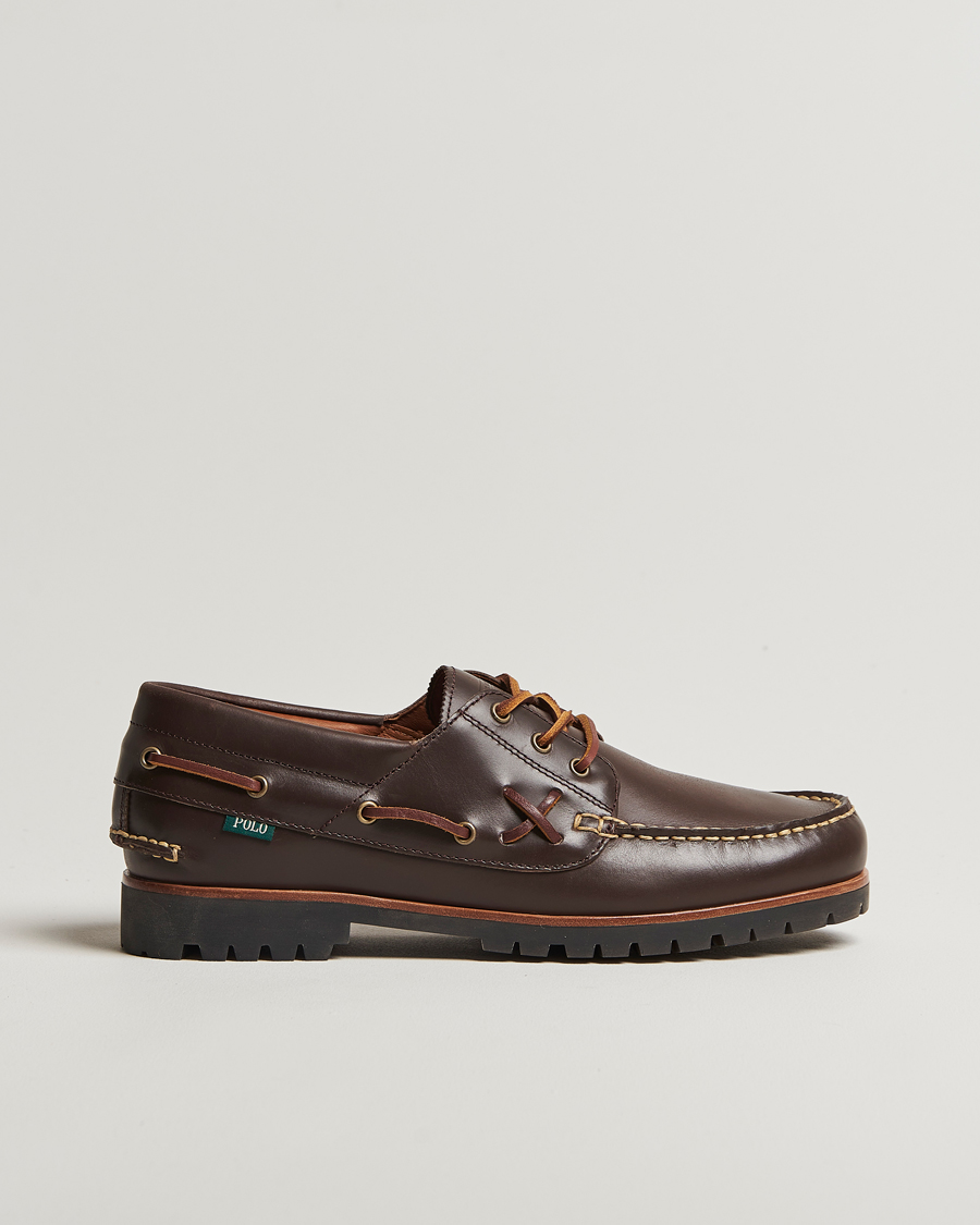 Herren | Segelschuhe | Polo Ralph Lauren | Ranger Leather Boat Shoe Dark Brown