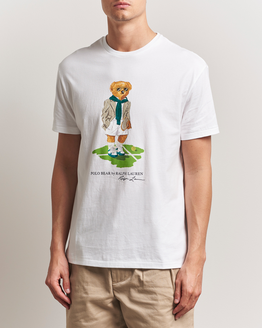 Herren | T-Shirts | Polo Ralph Lauren | Wimbledon Bear T-Shirt Ceramic White