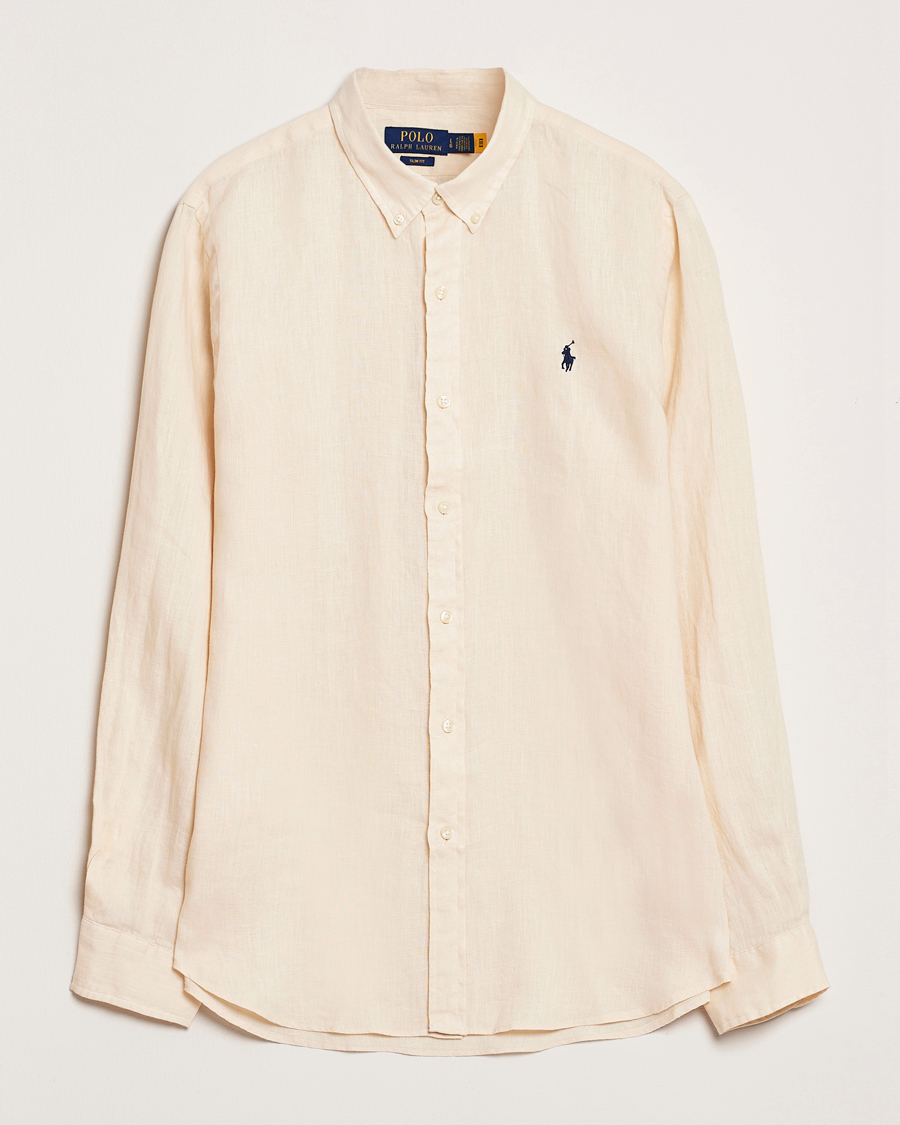 Herren | Hemden | Polo Ralph Lauren | Slim Fit Linen Shirt Full Cream