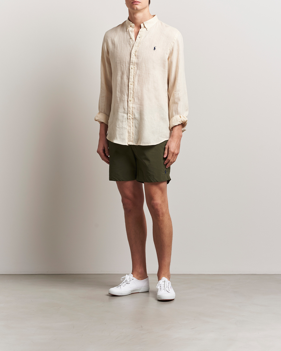 Herren | Hemden | Polo Ralph Lauren | Slim Fit Linen Shirt Full Cream