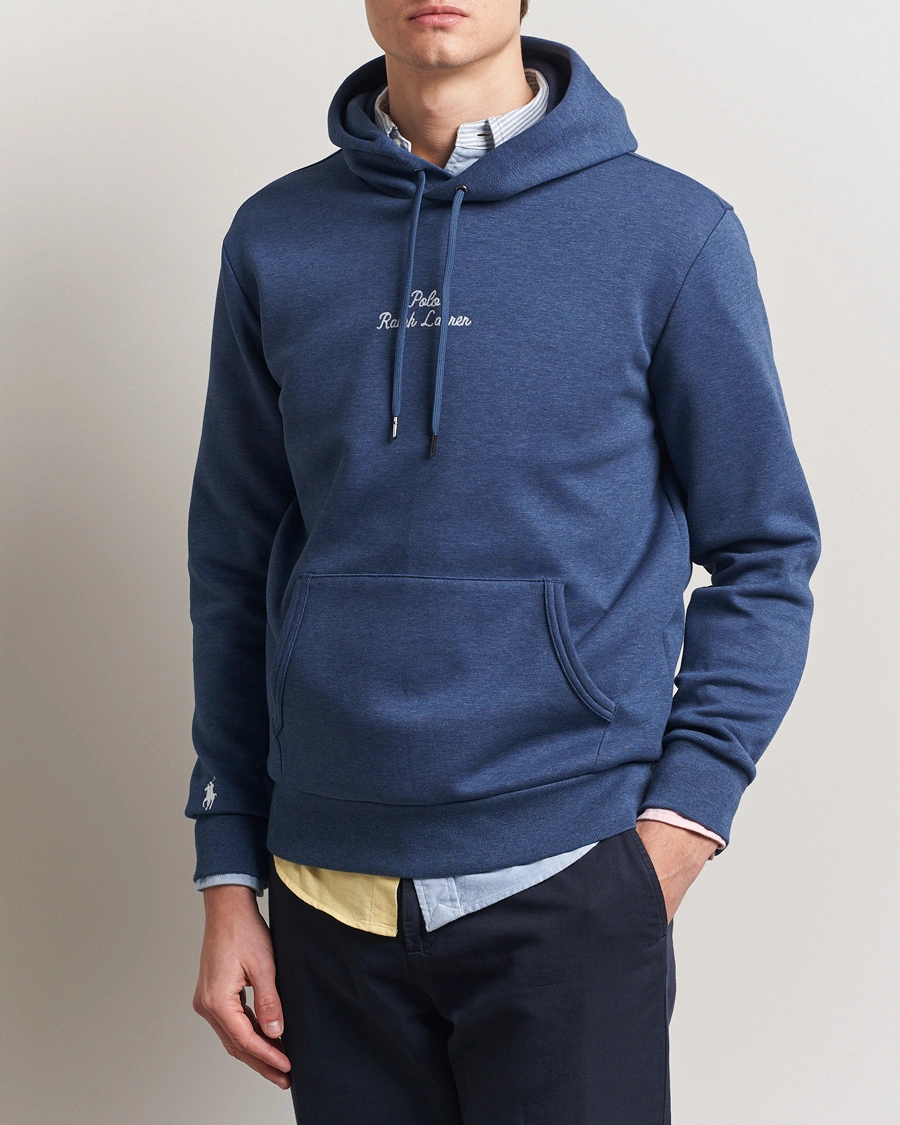 Herren | Pullover | Polo Ralph Lauren | Center Logo Hoodie Derby Blue Heather