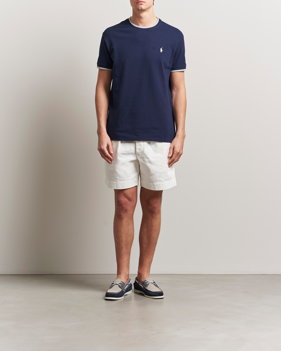 Herren | T-Shirts | Polo Ralph Lauren | Mesh Polo Tee Newport Navy