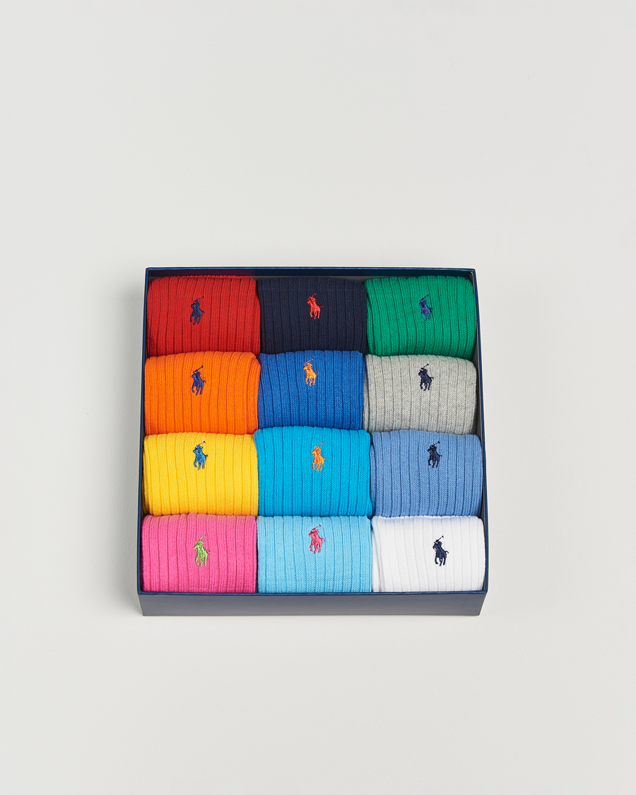 Herren | Unterwäsche | Polo Ralph Lauren | 12-Pack Gift Box Cotton Ribbed Socks