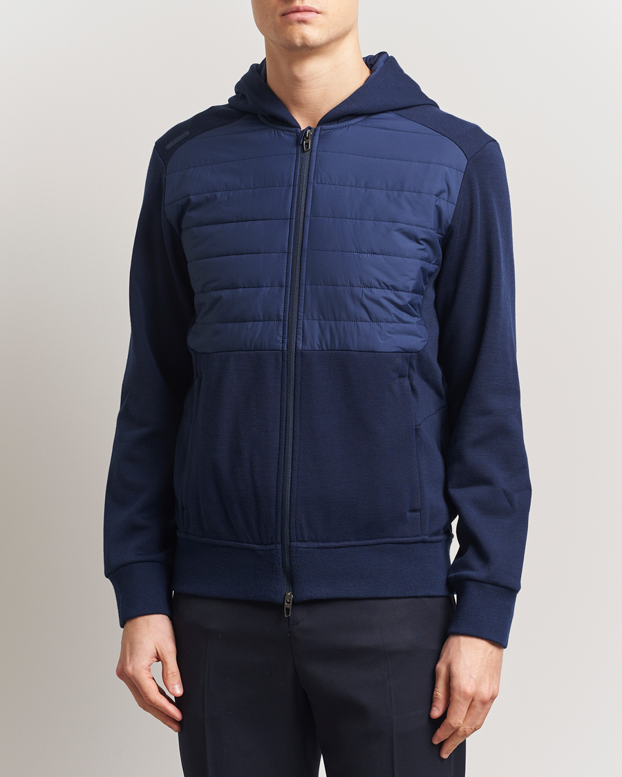 Herren | Pullover | RLX Ralph Lauren | Heavy Teach Wool Full Zip Pullover Refined Navy
