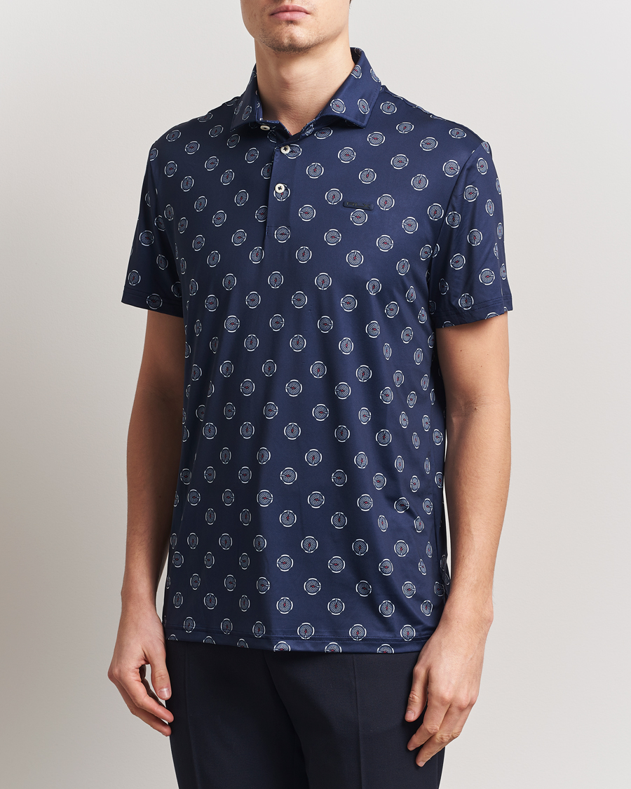 Herren | Poloshirts | RLX Ralph Lauren | Airflow Active Polo Mini G Golfball/Refined Navy