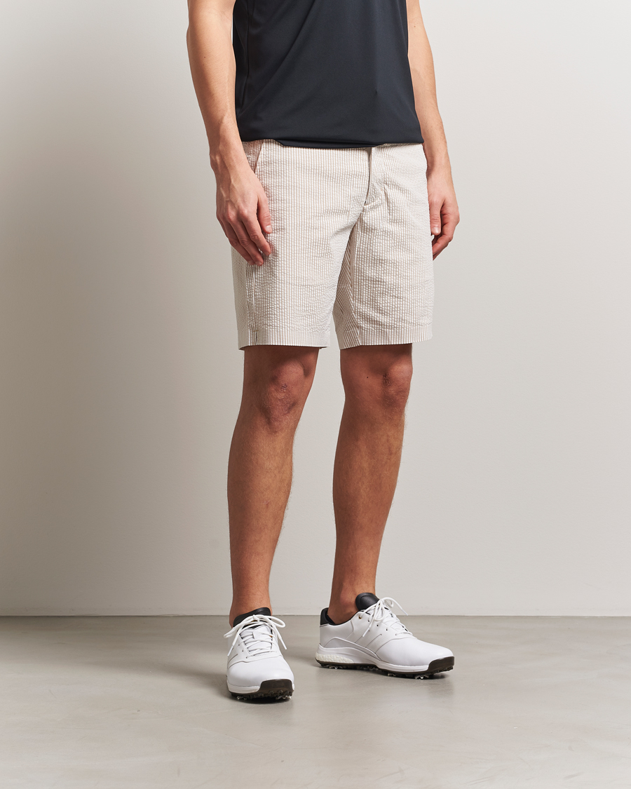 Herren | Shorts | RLX Ralph Lauren | Seersucker Shorts Classic Khaki/Ceramic White