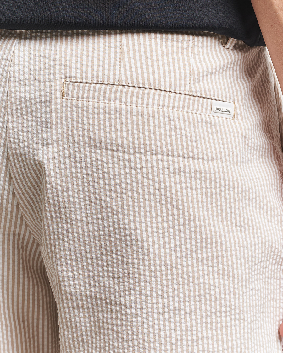 Herren | Shorts | RLX Ralph Lauren | Seersucker Shorts Classic Khaki/Ceramic White