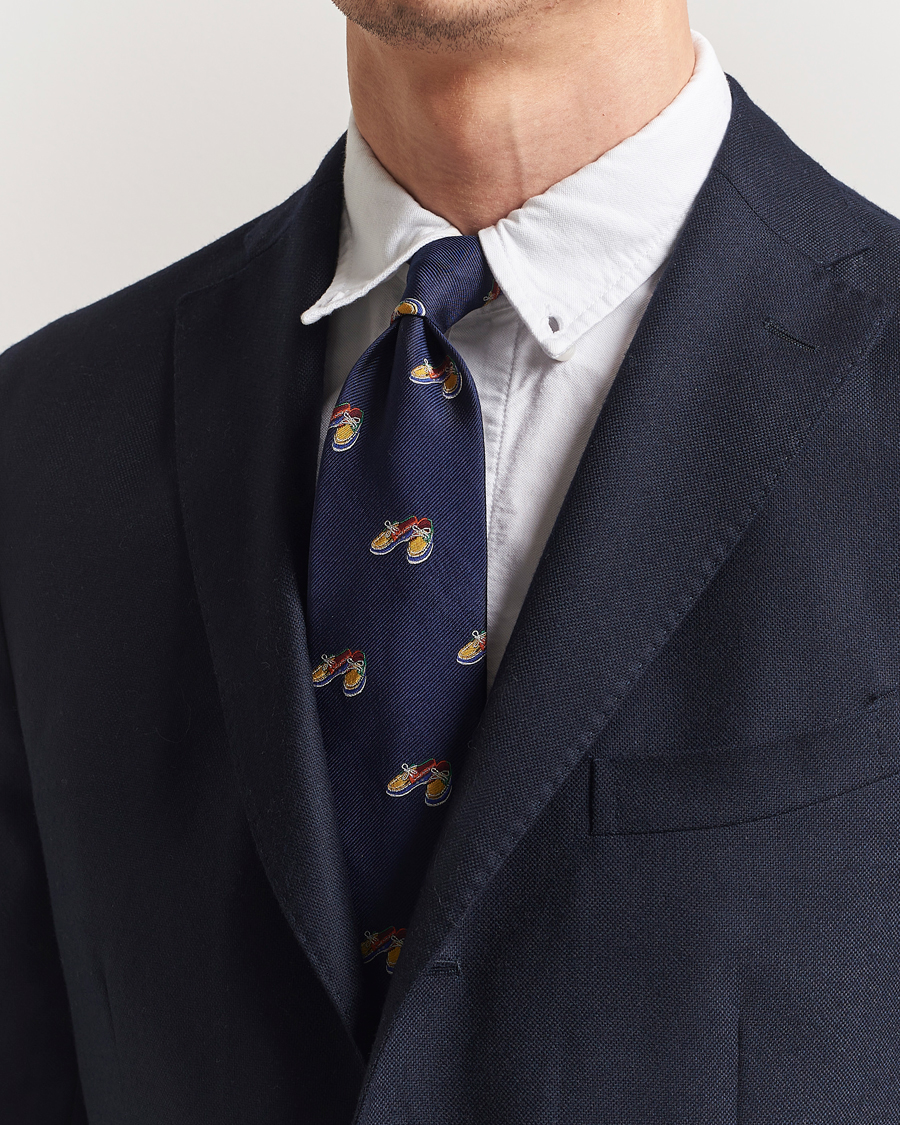 Herren | Krawatten | Polo Ralph Lauren | Club Boat Shoe Tie Navy
