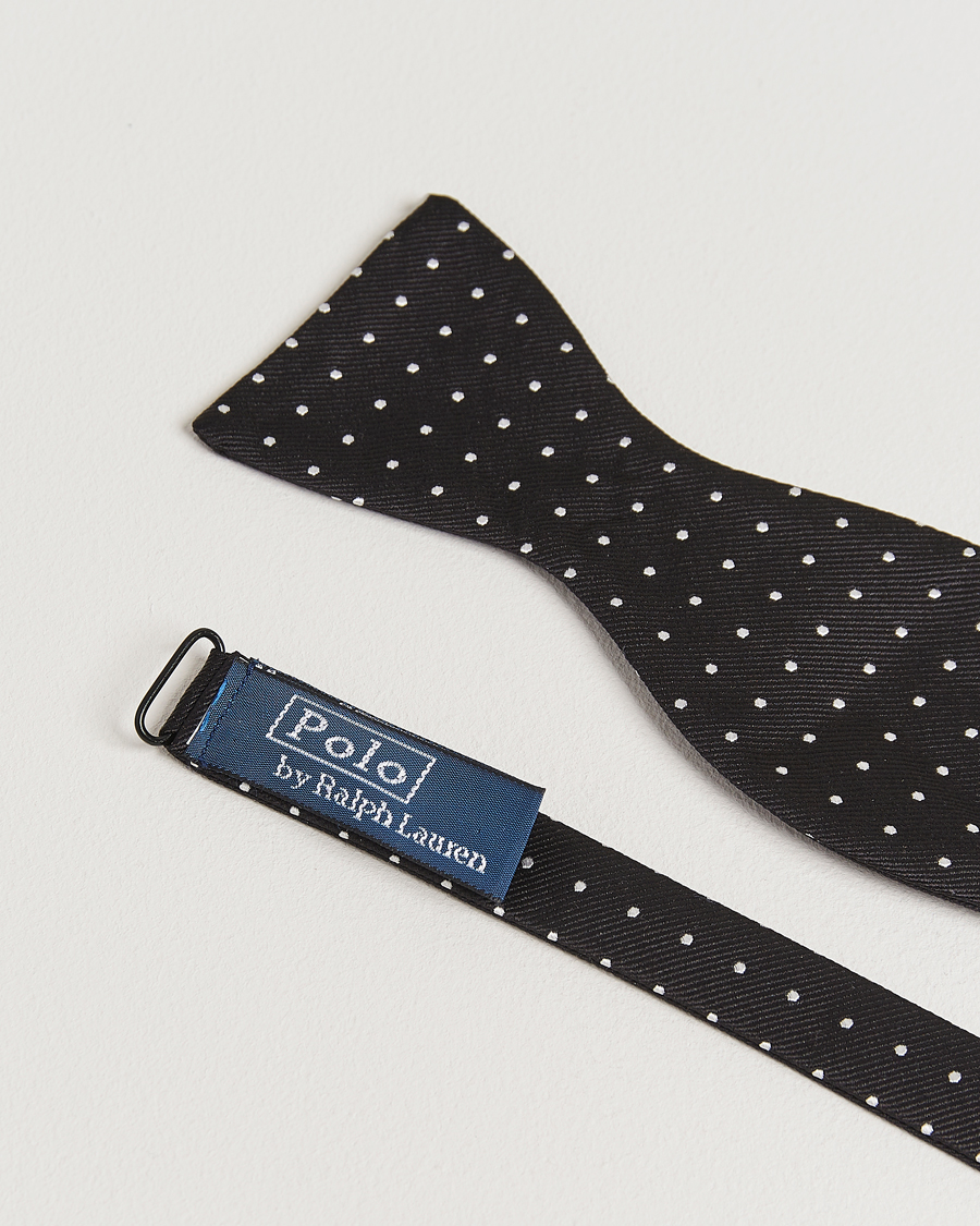 Herren | Fliegen | Polo Ralph Lauren | Silk Self Tie Dot Bow Tie Black/White