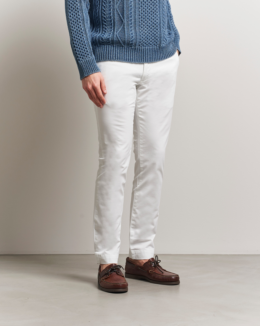 Herren | Hosen | Polo Ralph Lauren | Slim Fit Stretch Chinos Deckwash White