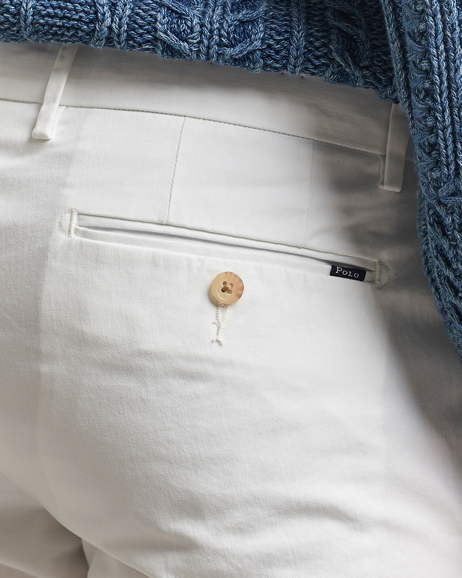 Herren | Hosen | Polo Ralph Lauren | Slim Fit Stretch Chinos Deckwash White