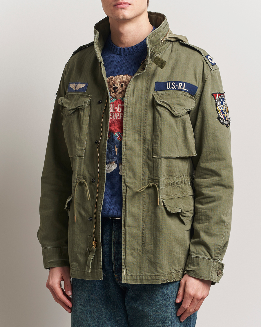 Herren | Jacken | Polo Ralph Lauren | Herringbone Field Jacket Olive Mountain