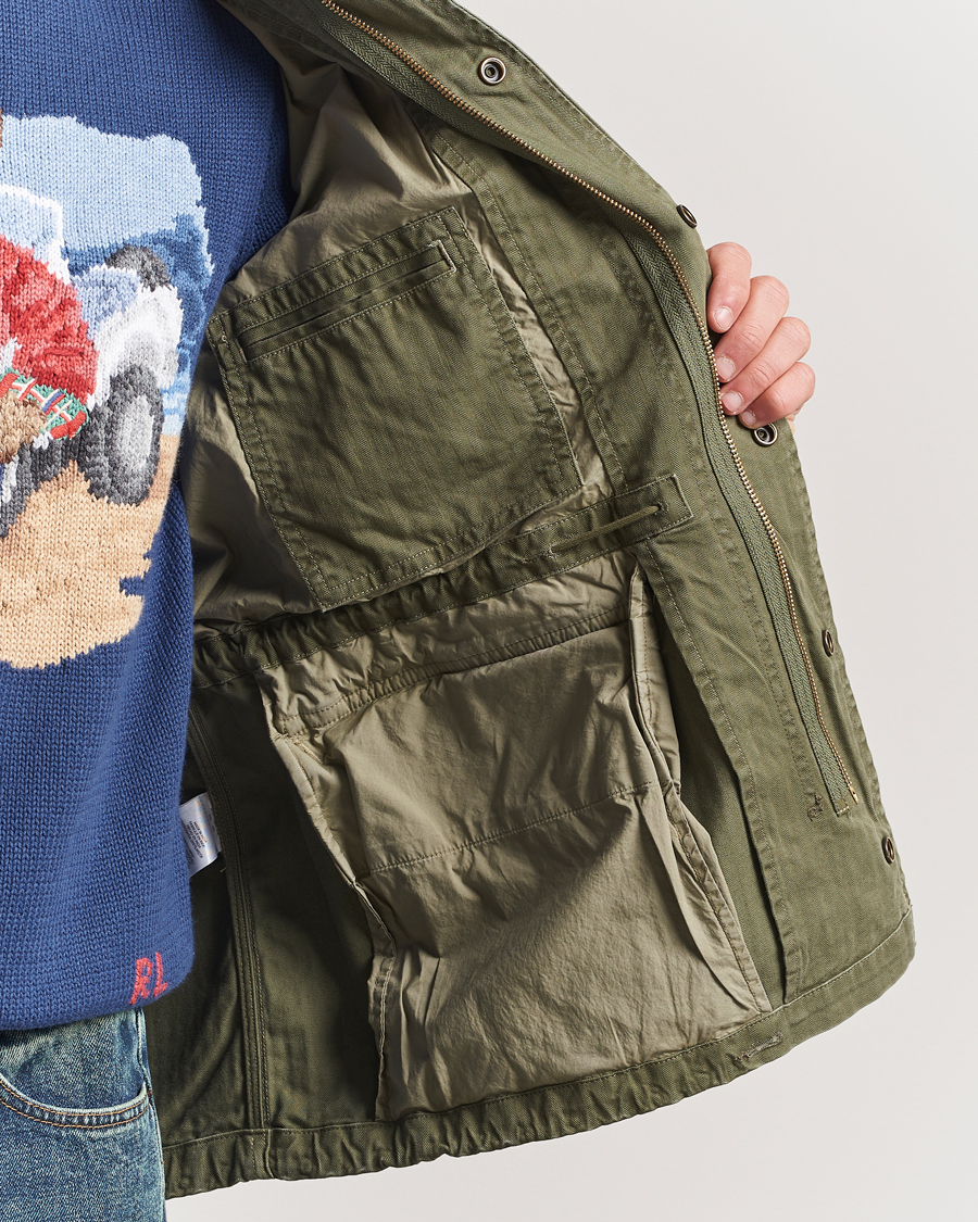 Herren | Jacken | Polo Ralph Lauren | Herringbone Field Jacket Olive Mountain