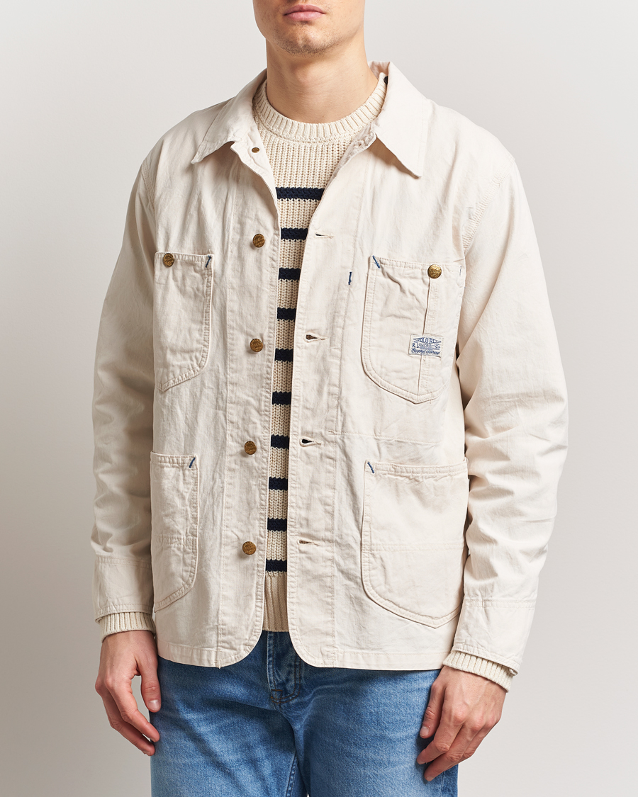 Herren | Jacken | Polo Ralph Lauren | Unlined Drill Twill Shirt Jacket Barlows White