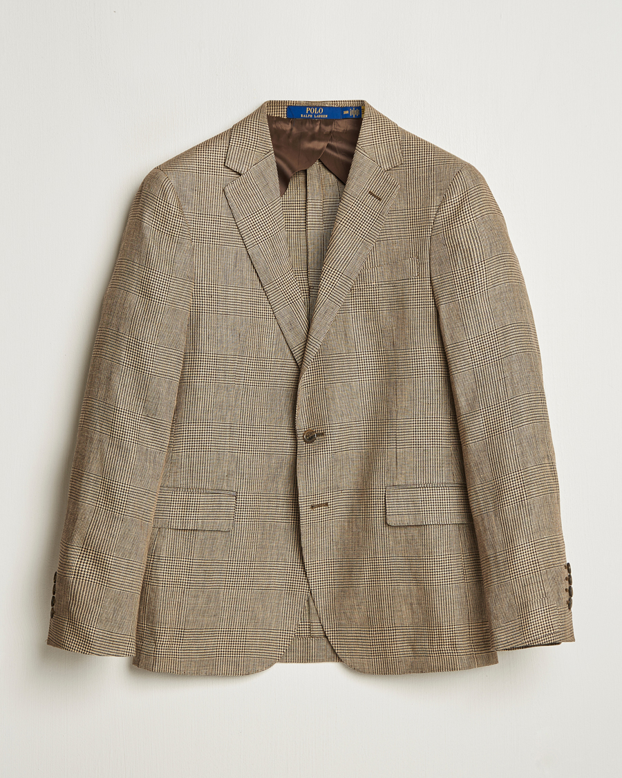 Herren | Sakkos | Polo Ralph Lauren | Glenplaid Sportcoat Tan/Brown