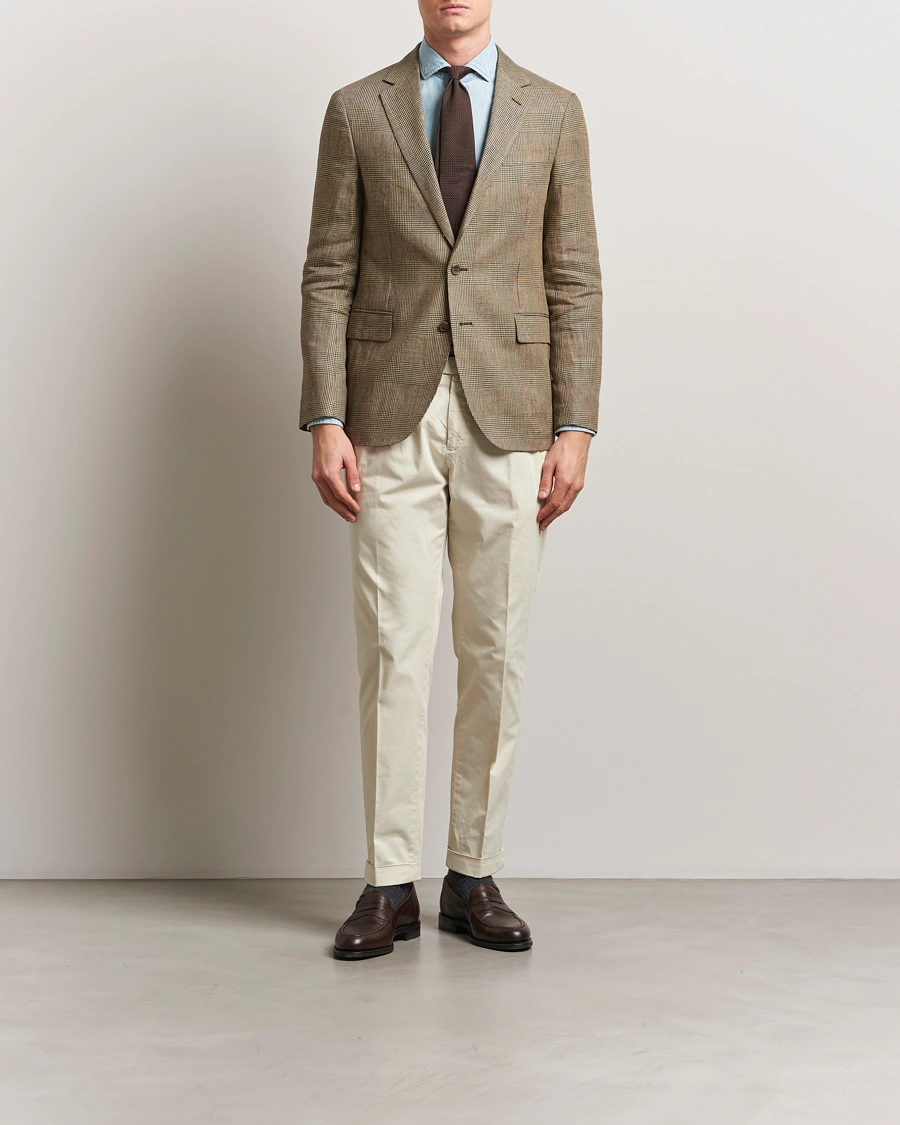 Herren | Sakkos | Polo Ralph Lauren | Glenplaid Sportcoat Tan/Brown