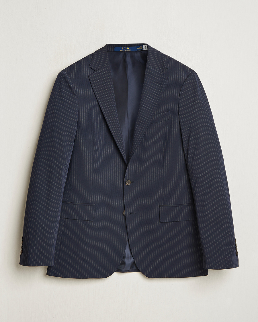 Herren | Sakkos | Polo Ralph Lauren | Twill Pinstriped Suit Jacket Navy/Grey