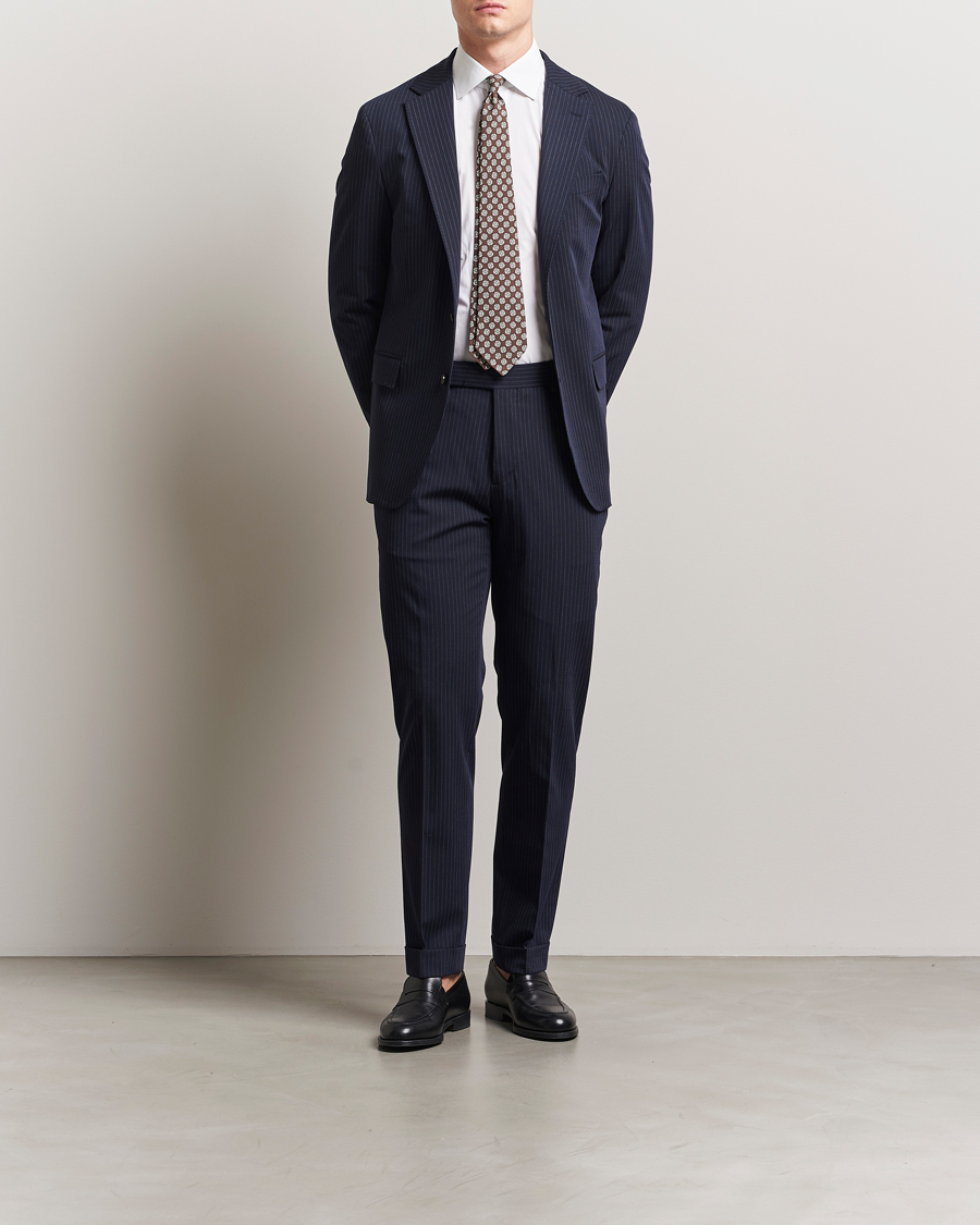 Herren | Sakkos | Polo Ralph Lauren | Twill Pinstriped Suit Jacket Navy/Grey