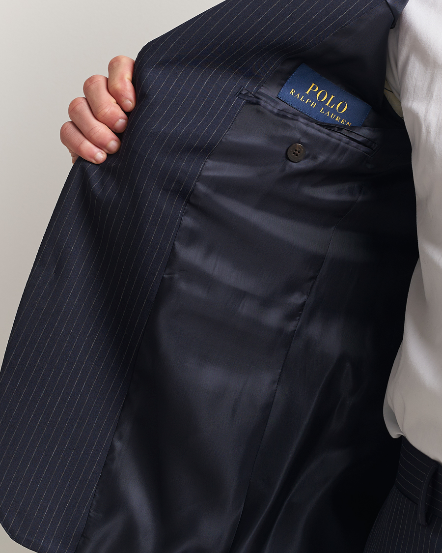 Herren | Sakkos | Polo Ralph Lauren | Twill Pinstriped Suit Jacket Navy/Grey
