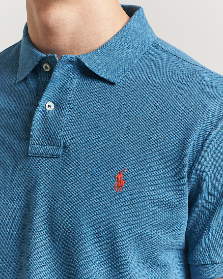 Herren | Poloshirts | Polo Ralph Lauren | Custom Slim Fit Polo Marine Heather