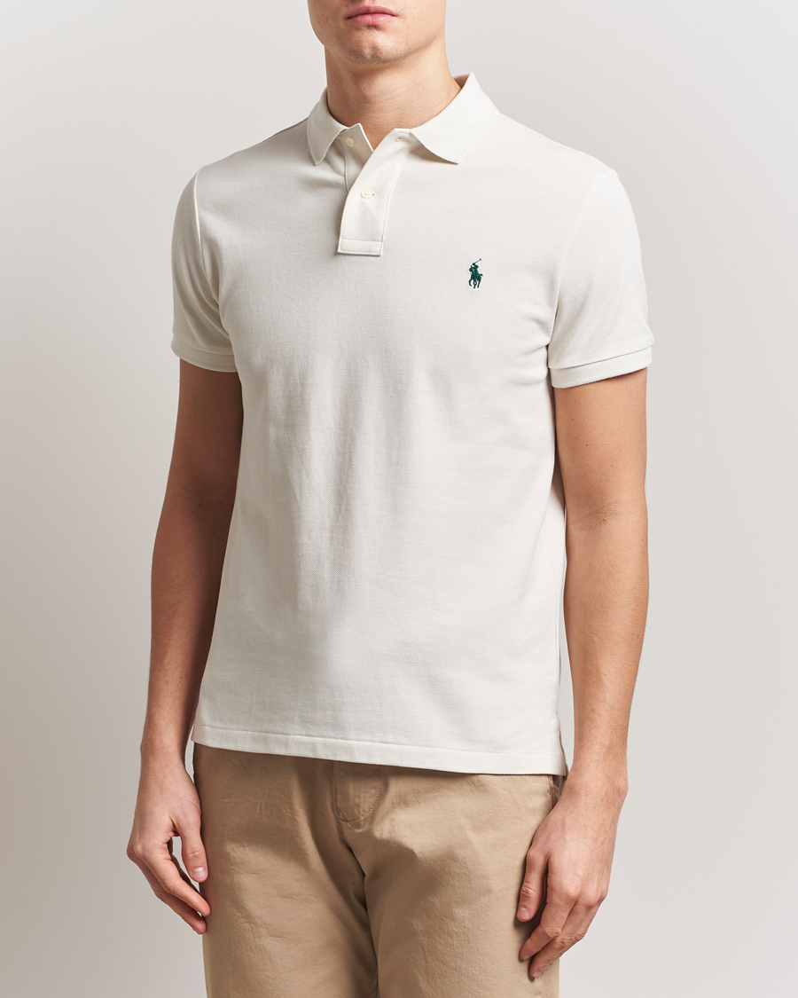 Herren | Poloshirts | Polo Ralph Lauren | Custom Slim Fit Polo Antique Cream
