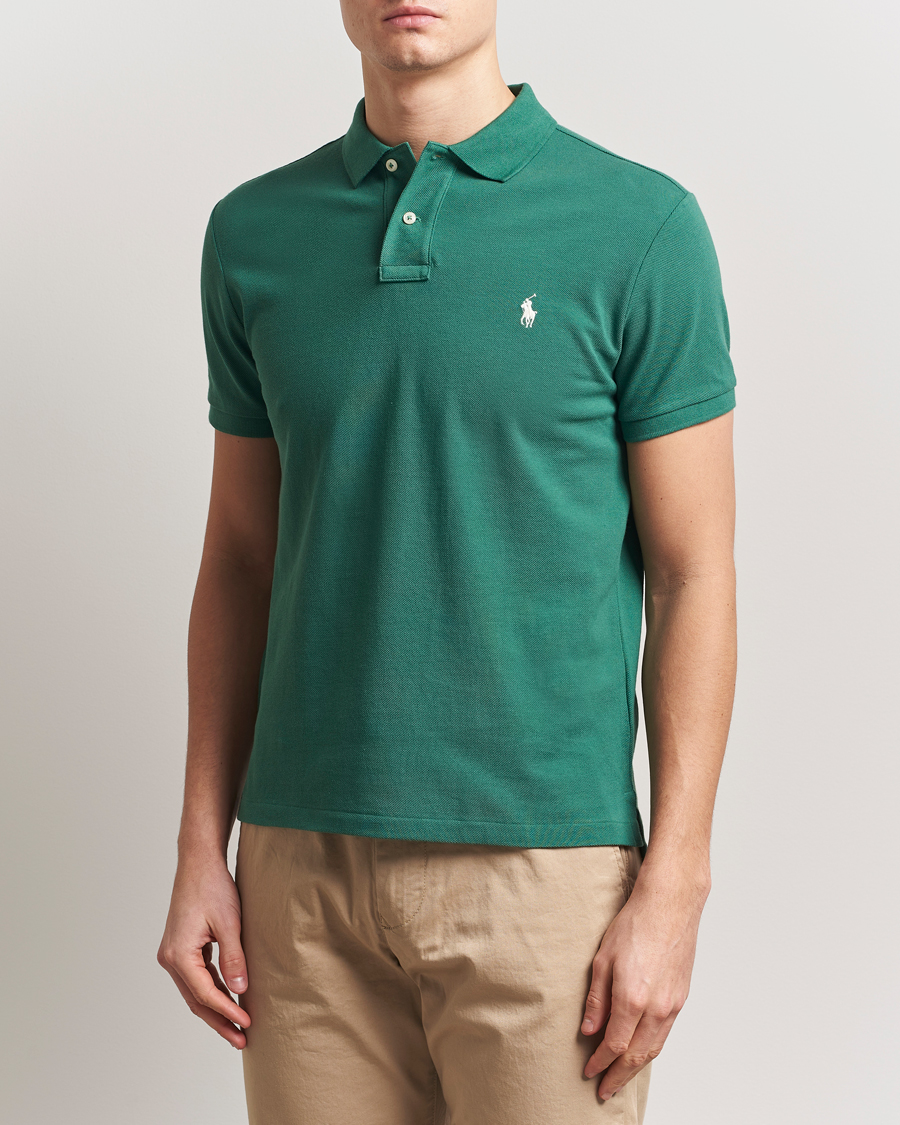 Herren | Poloshirts | Polo Ralph Lauren | Custom Slim Fit Polo Antique Green