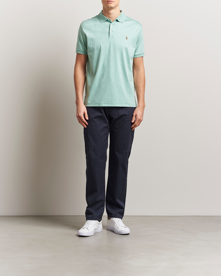 Herren | Poloshirts | Polo Ralph Lauren | Luxury Pima Cotton Polo Celadon Heather