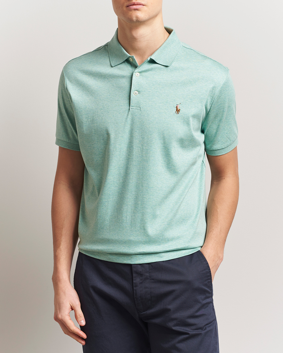 Herren | Poloshirts | Polo Ralph Lauren | Luxury Pima Cotton Polo Celadon Heather