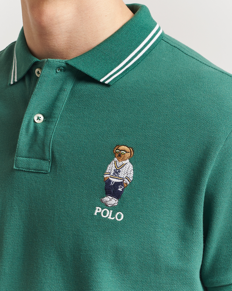 Herren | Poloshirts | Polo Ralph Lauren | Custom Slim Fit Bear Polo Antique Green