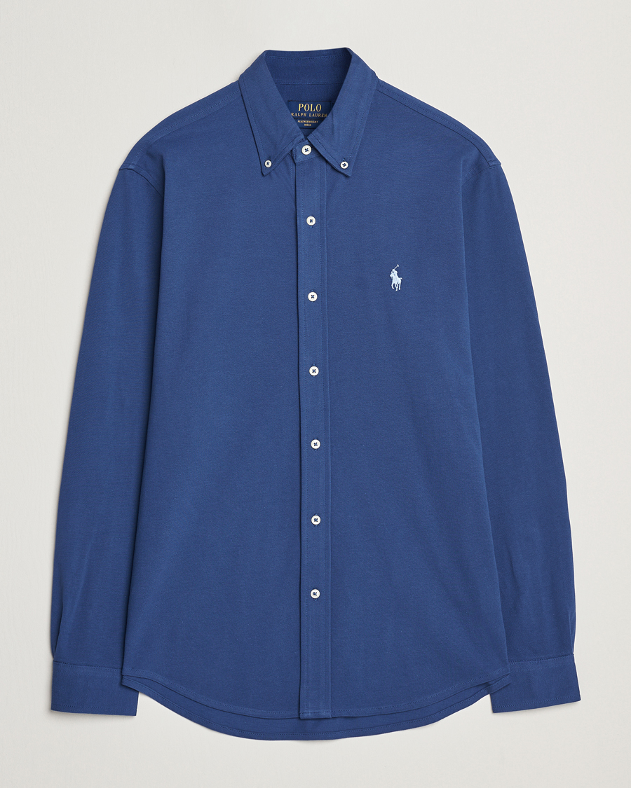 Herren | Hemden | Polo Ralph Lauren | Featherweight Mesh Shirt Annapolis Blue