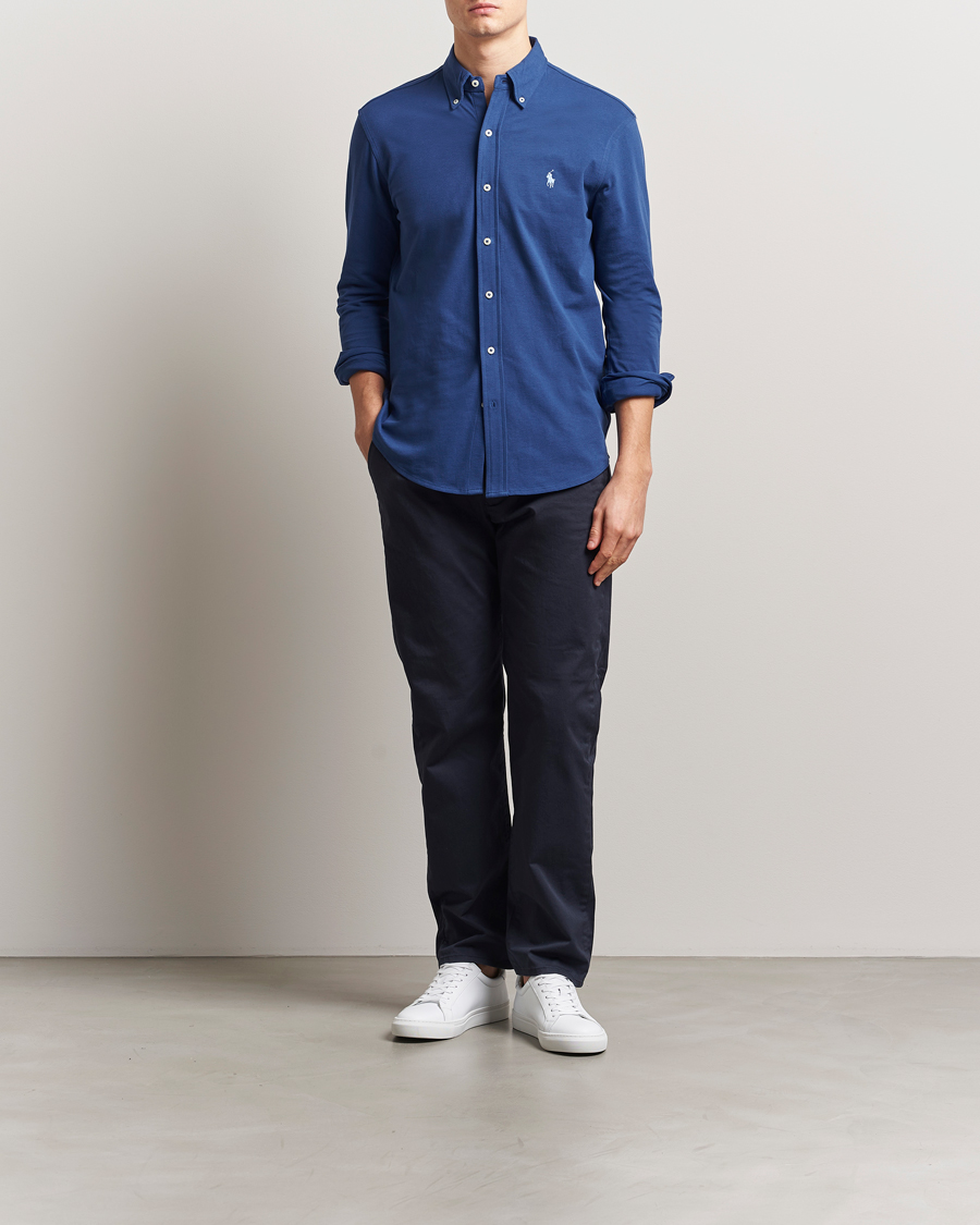 Herren | Hemden | Polo Ralph Lauren | Featherweight Mesh Shirt Annapolis Blue