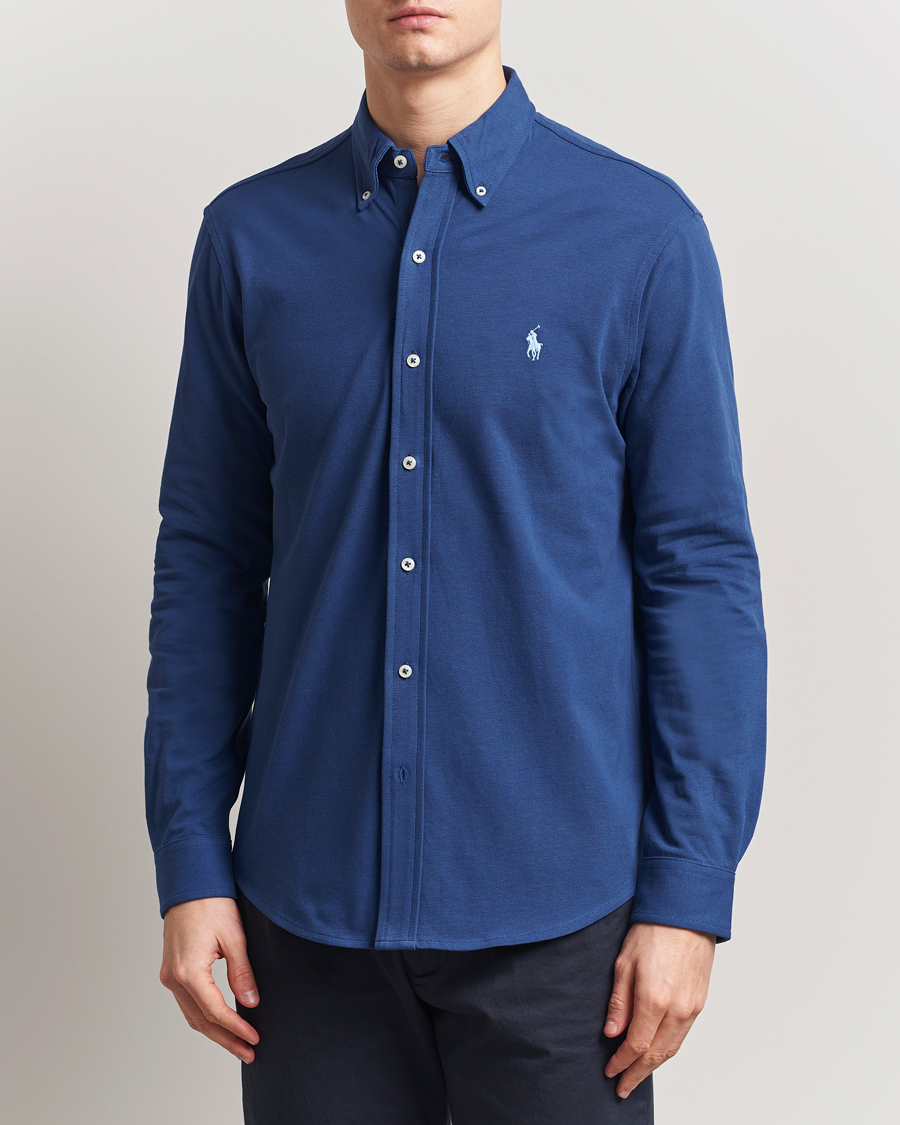 Herren | Hemden | Polo Ralph Lauren | Featherweight Mesh Shirt Annapolis Blue