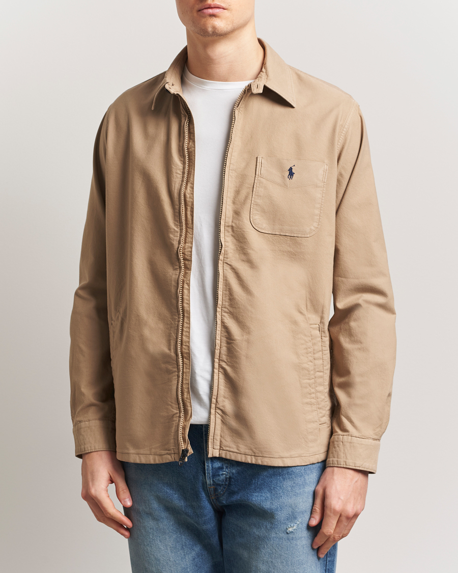 Herren | Hemden | Polo Ralph Lauren | Full Zip Overshirt Surrey Tan