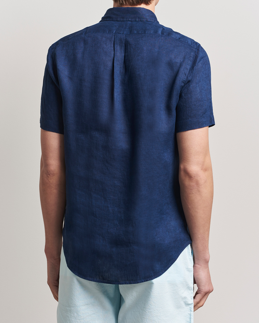 Herren | Hemden | Polo Ralph Lauren | Short Sleeve Linen Shirt Newport Navy