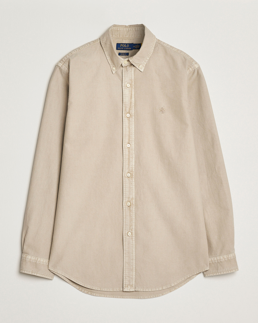 Herren | Hemden | Polo Ralph Lauren | Custom Fit Dyed Oxford Shirt Olive