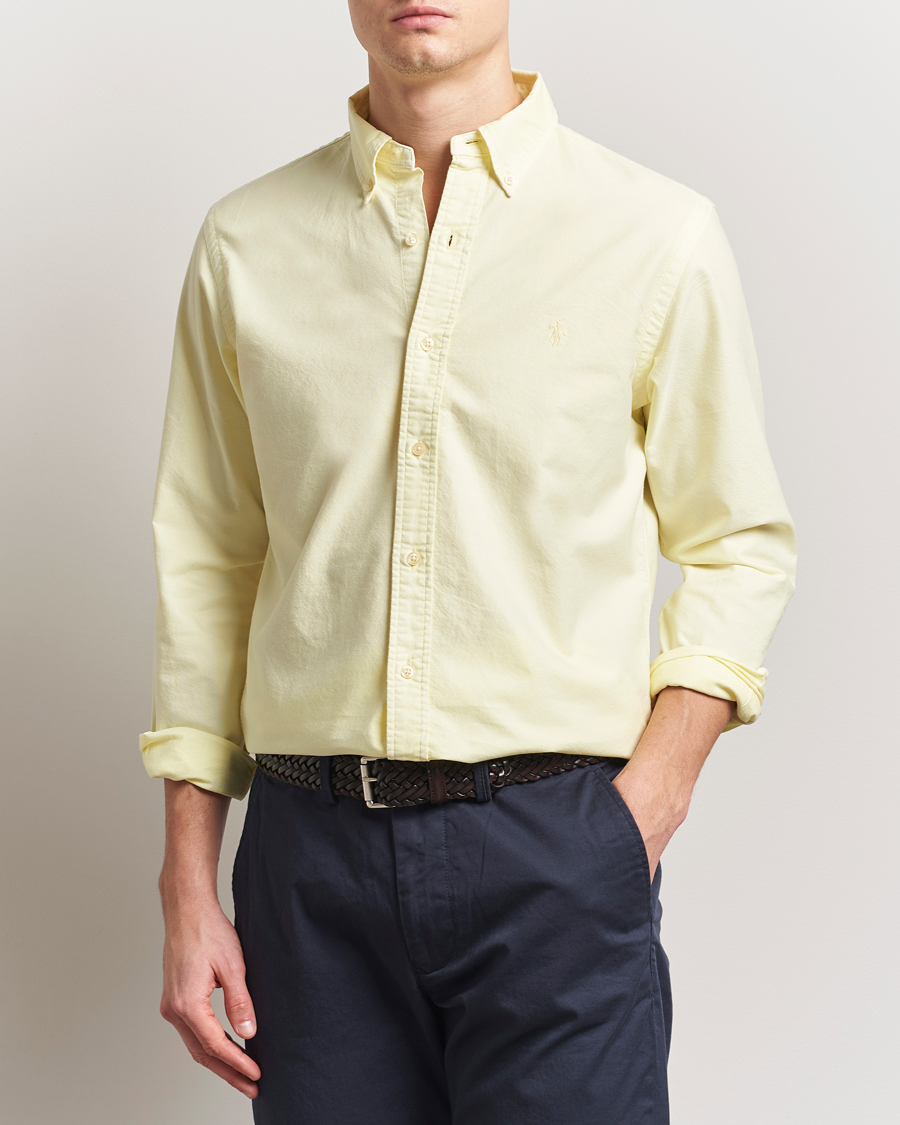 Herren | Hemden | Polo Ralph Lauren | Custom Fit Dyed Oxford Shirt Lime