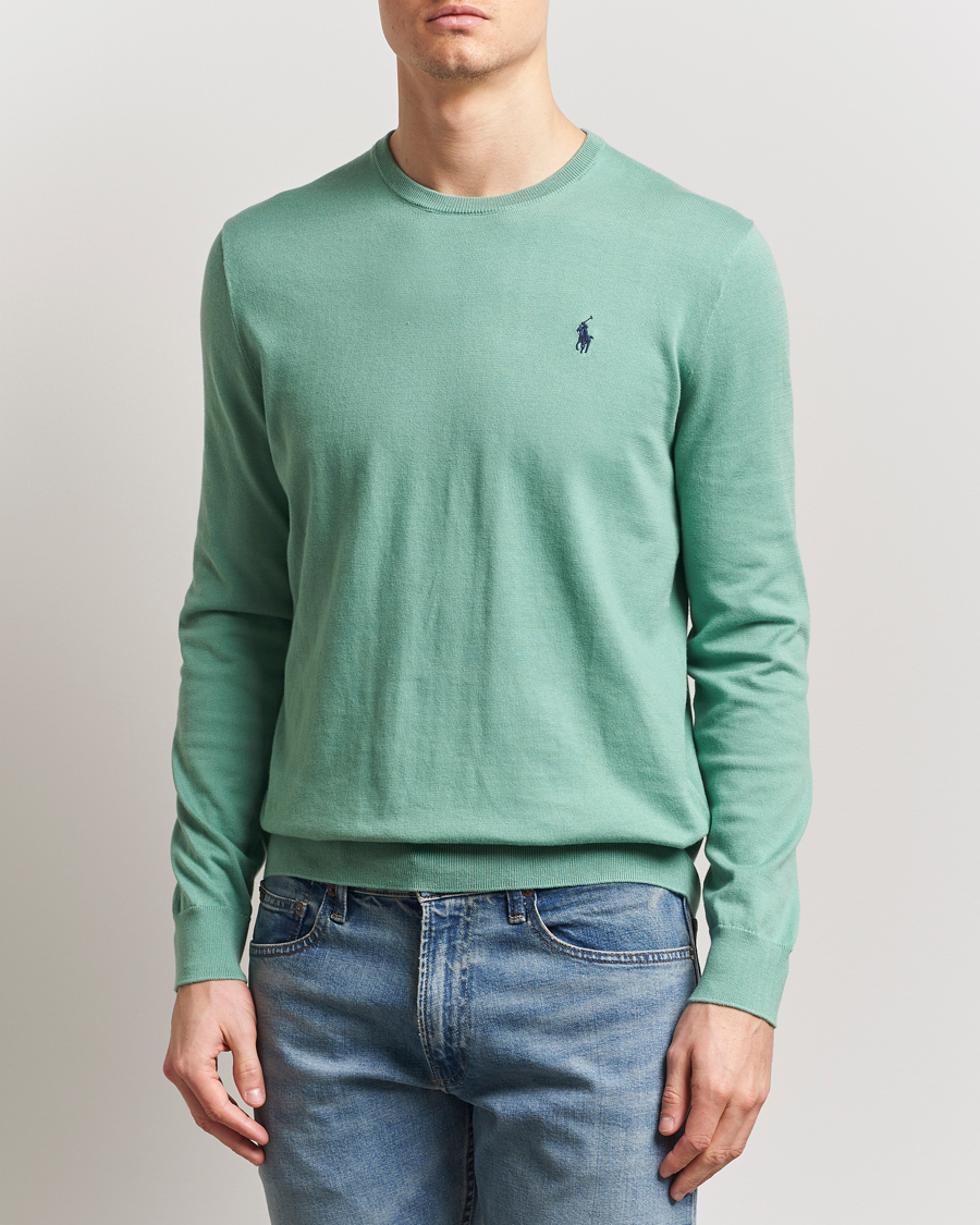 Herren | Pullover | Polo Ralph Lauren | Cotton Crew Neck Sweater Faded Mint