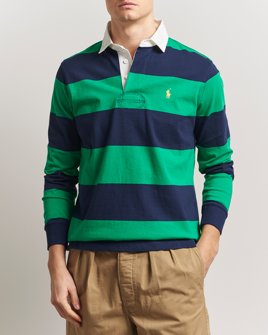 Herren | Pullover | Polo Ralph Lauren | Barstriped Rugger Navy/Clover
