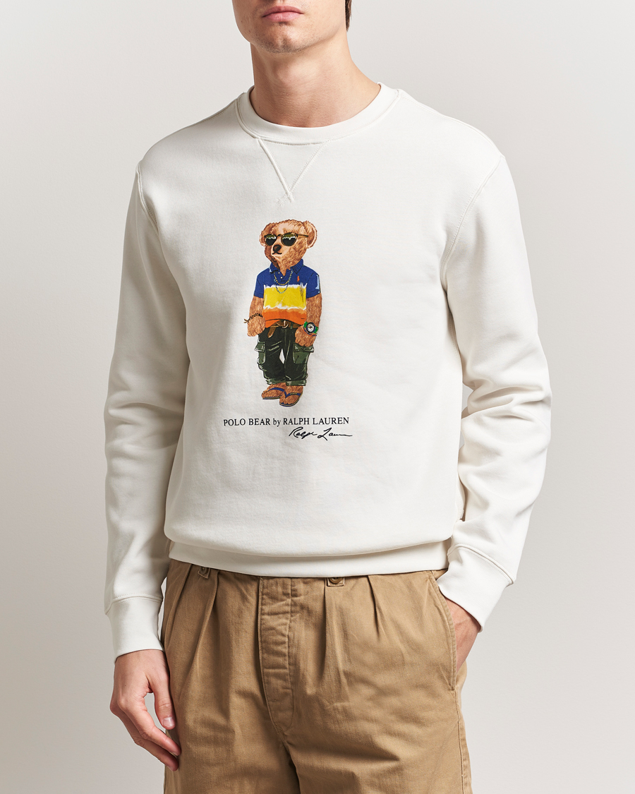 Herren | Pullover | Polo Ralph Lauren | Crew Neck Bear Sweatshirt White