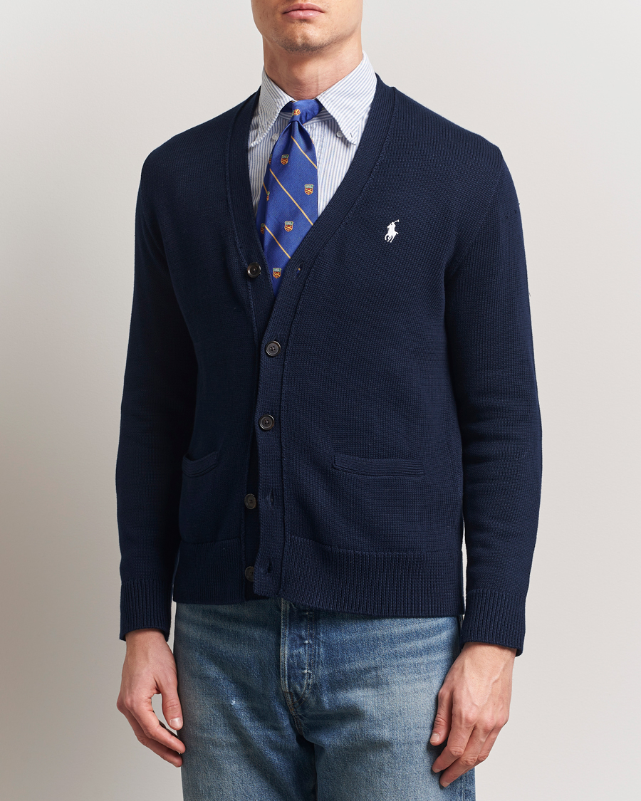 Herren | Pullover | Polo Ralph Lauren | Cotton Cardigan Hunter Navy