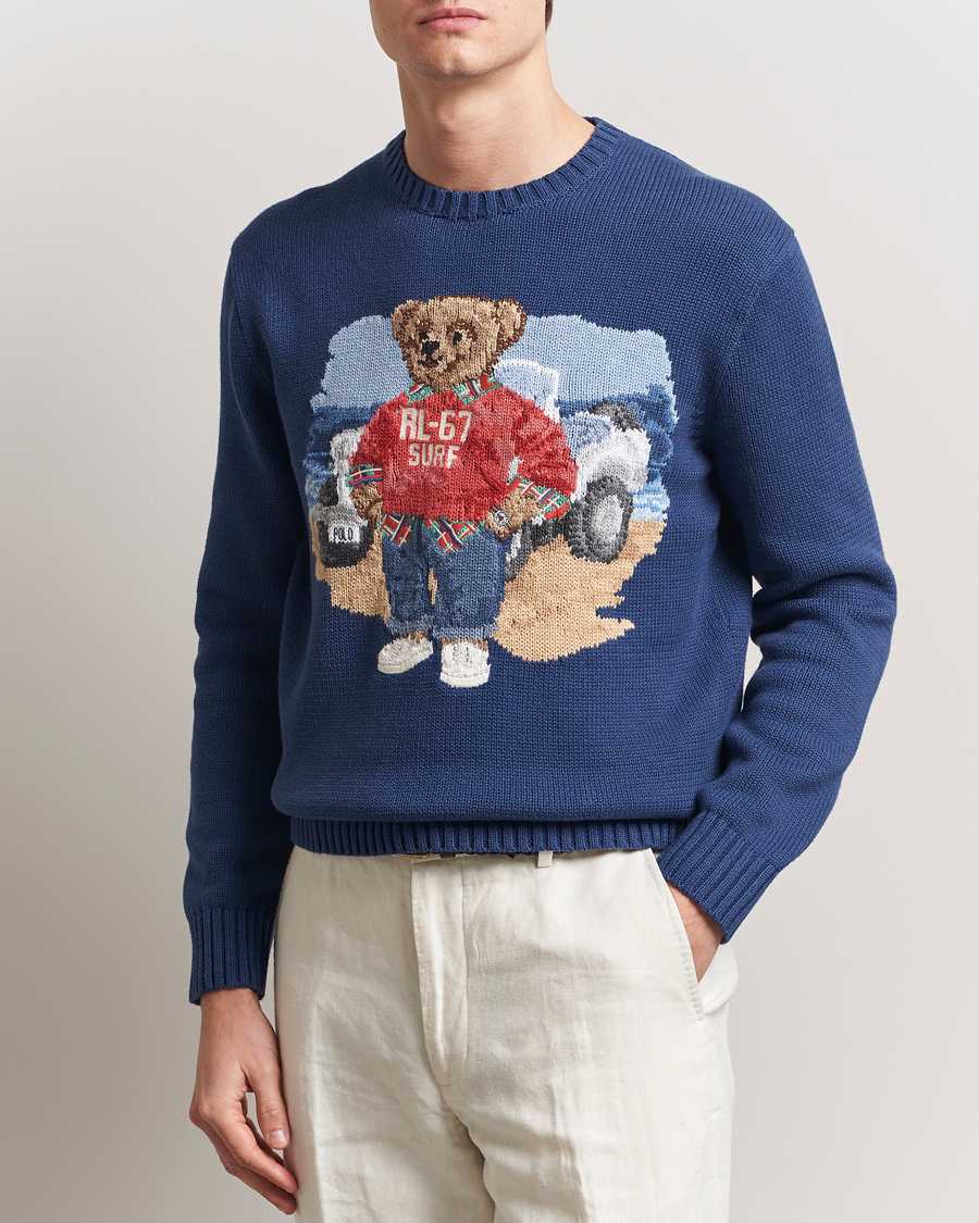 Herren | Pullover | Polo Ralph Lauren | Bear Knitted Sweater Light Navy