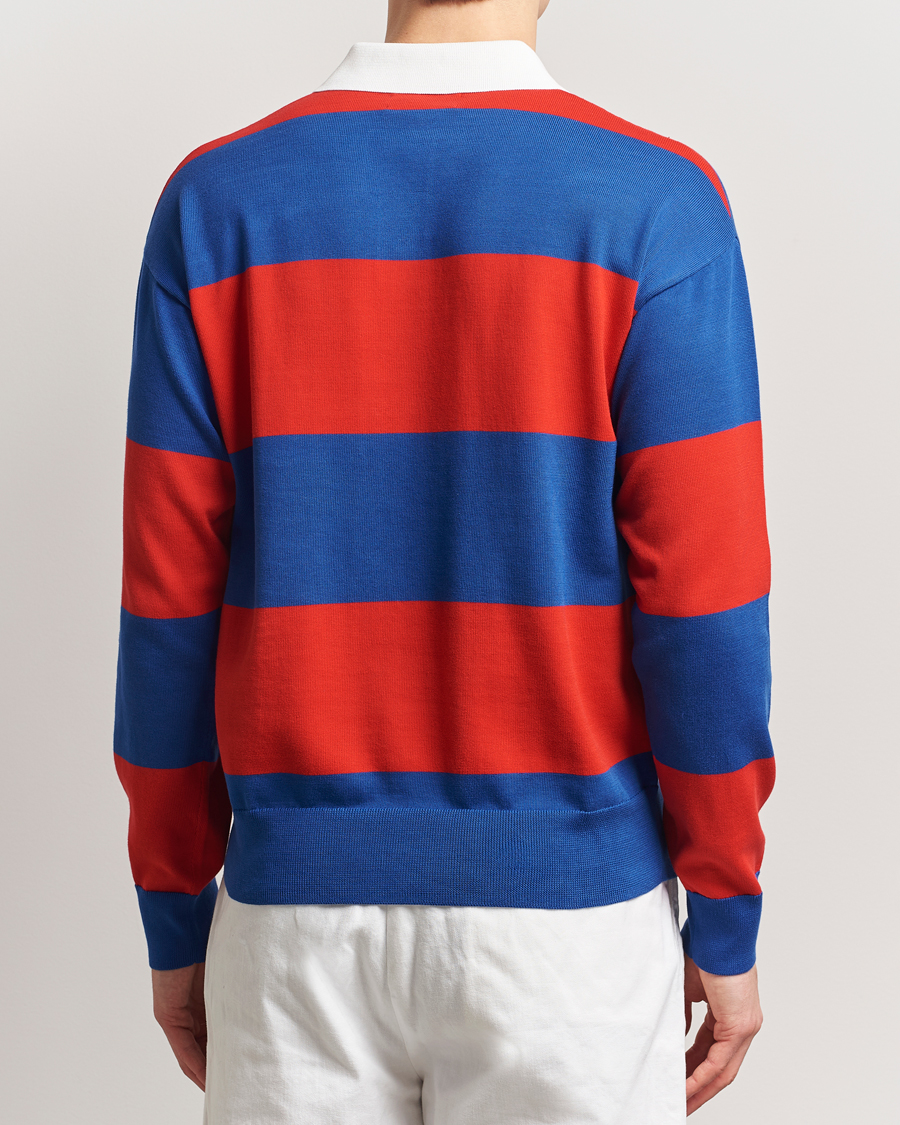 Herren | Pullover | Polo Ralph Lauren | Knitted Striped Rugby Blue/Red