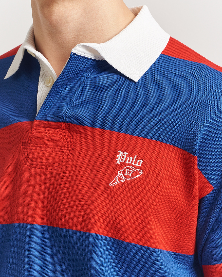 Herren | Pullover | Polo Ralph Lauren | Knitted Striped Rugby Blue/Red