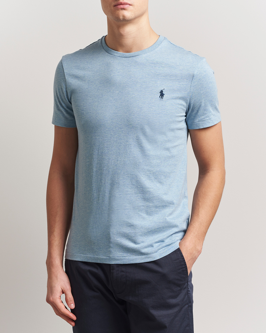 Herren | T-Shirts | Polo Ralph Lauren | Crew Neck T-Shirt Modern Blue Heather