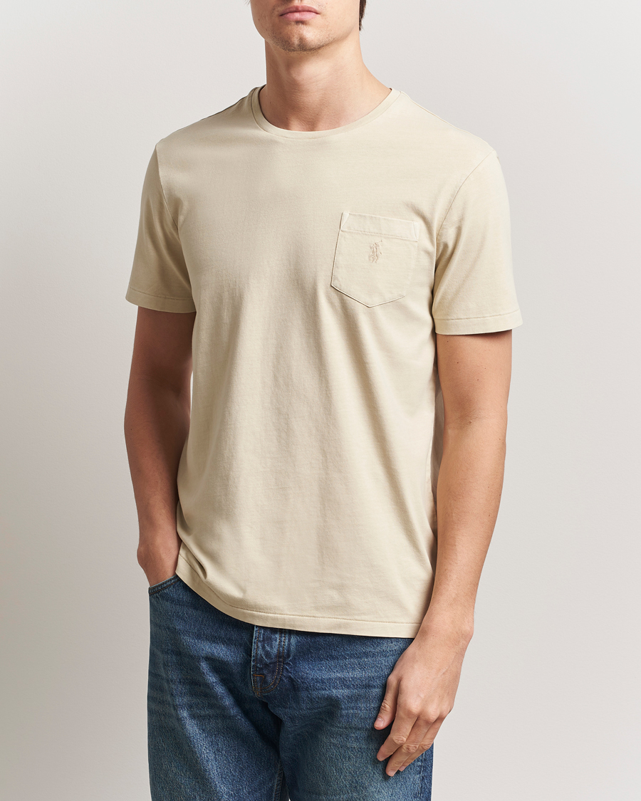 Herren | T-Shirts | Polo Ralph Lauren | Crew Neck Pocket T-Shirt Natural
